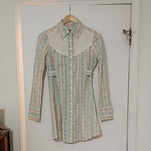 Hold! Vintage-Inspired Free People Victorian Sriped Button Tunic